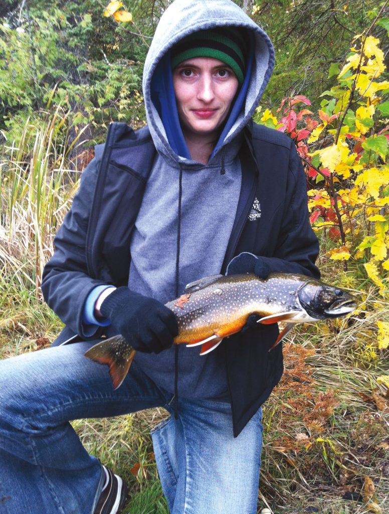 authors wife with trout